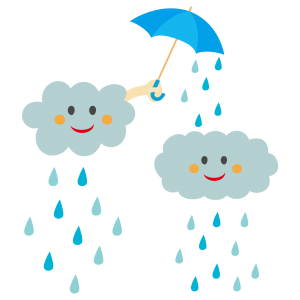 Illustration of rainclouds