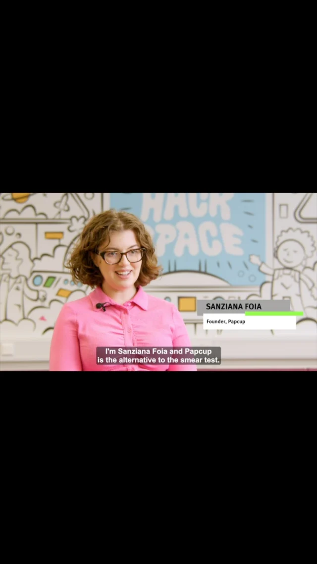 &nbsp;A proud Hackstarter success story 💙
&nbsp;
Congratulations to Sanziana Foia, founder of @Papcup on being recognised as an Innovate UK Women in Innovation Award winner! 🥳
&nbsp;
Papcup is developing a new approach to non-invasive home diagnostics using menstrual blood, with the potential to make testing for conditions such as iron deficiency and cervical cancer more accessible.

Watch the video to hear Sanziana talk about her Hackstarter journey and where it all began.

Warmest congratulations, Sanziana - very well deserved and exciting times for Papcup! 🥳